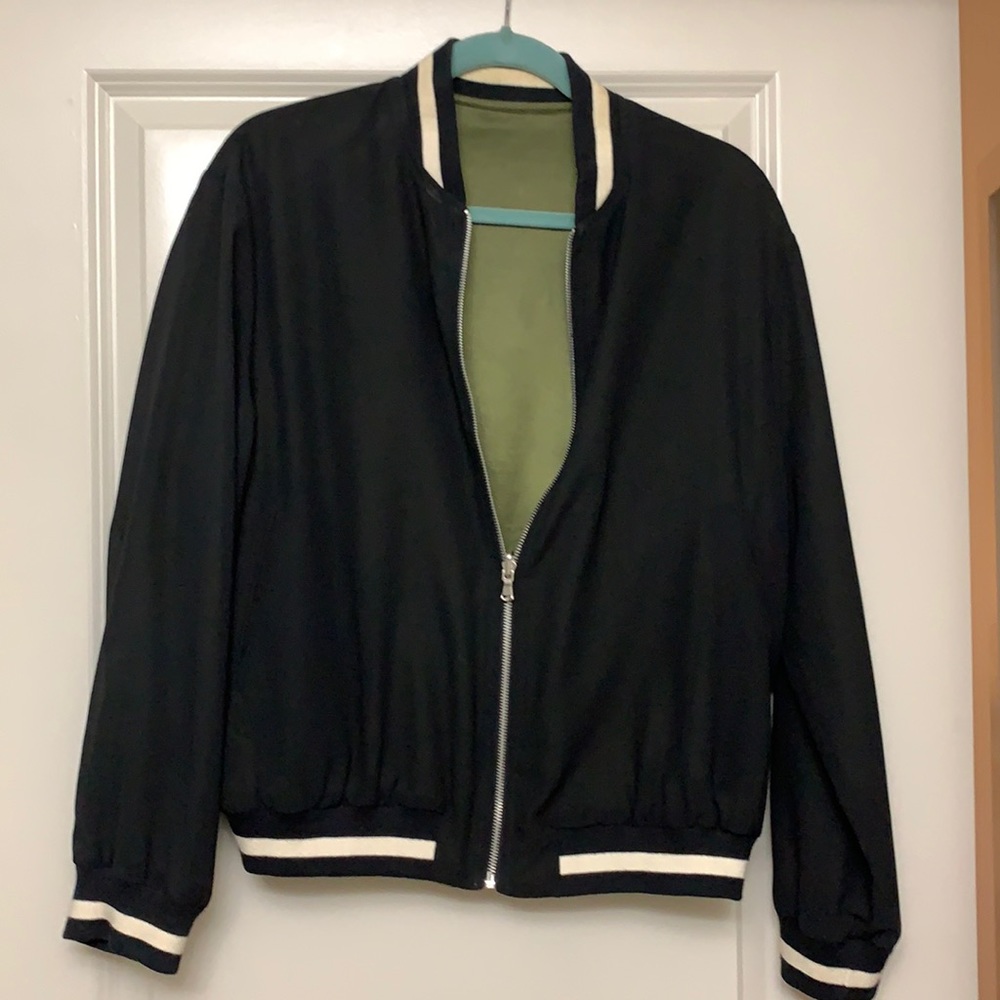 zara reversible embroidered bomber jacket